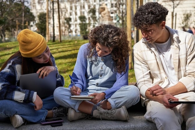 College Students Discussing 